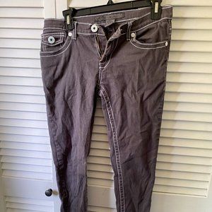 Brown Low Rise Skinny Jeans, Size 9/10